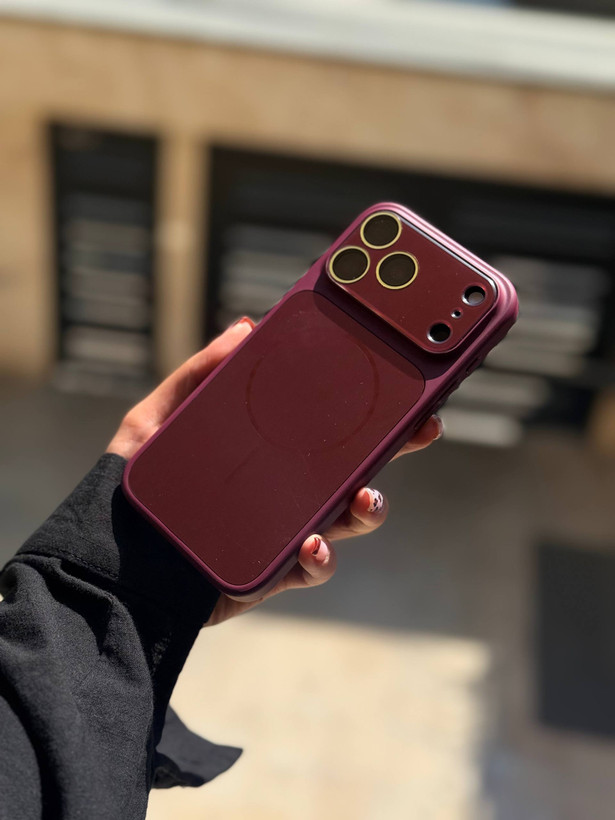 قاب تبدیل آیفون به 18 پرو مکس رنگ Burgundy