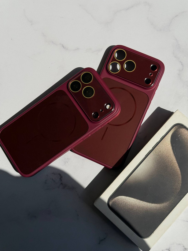 قاب تبدیل آیفون به 18 پرو مکس رنگ Burgundy